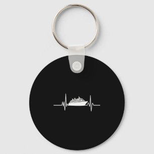 Cruise Ship Heartbeat Cruising Vacation 1  Key Ring