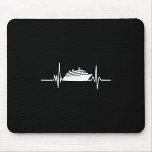 Cruise Ship Heartbeat Cruising Vacation Mouse Pad