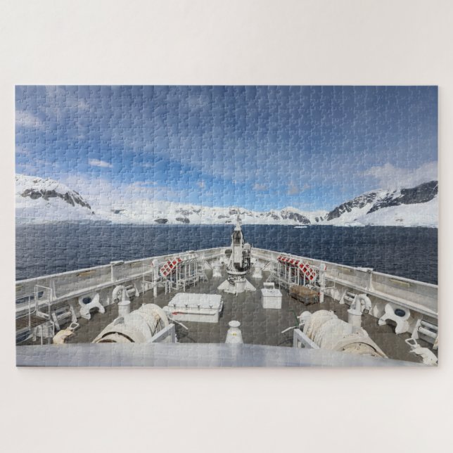 Cruise ship in Antarctica Jigsaw Puzzle (Horizontal)