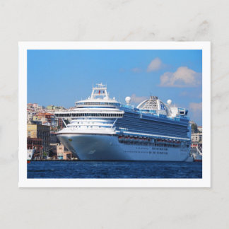Cruise ship in Istanbul Postcard