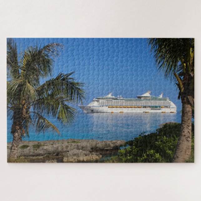 Cruise ship in Paradise Jigsaw Puzzle (Horizontal)