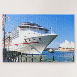 Cruise Ship in port Jigsaw Puzzle
