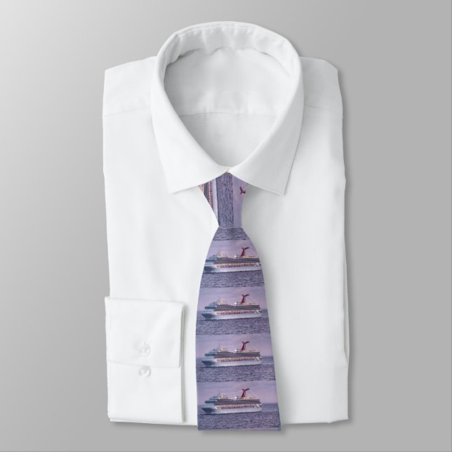 Cruise Ship in Purple Tie (Tied)