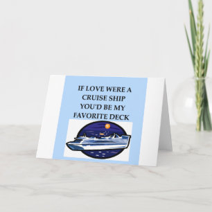 CRUISE ship lovers Holiday Card