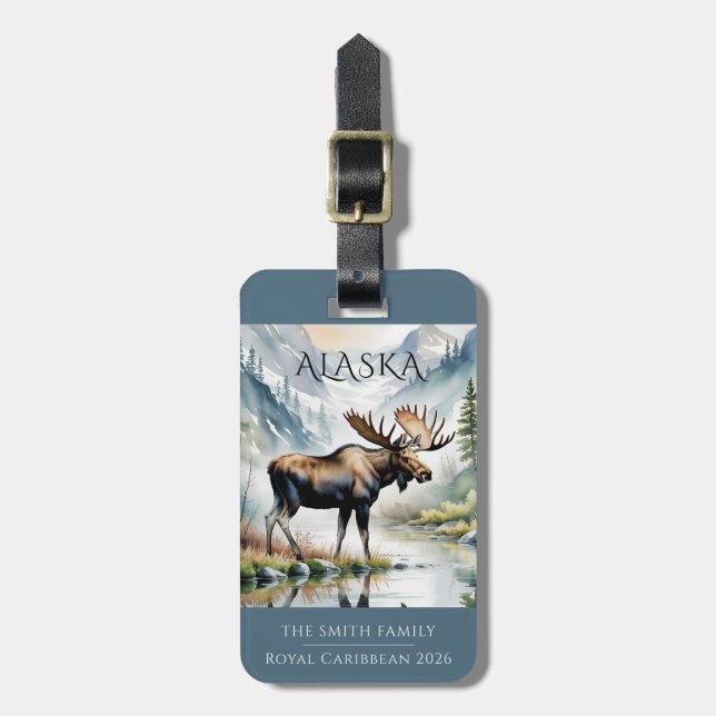 Cruise Ship Luggage Tag (Front Vertical)