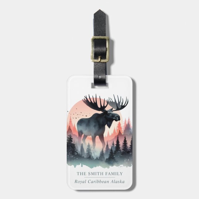 Cruise Ship Luggage Tag (Front Vertical)