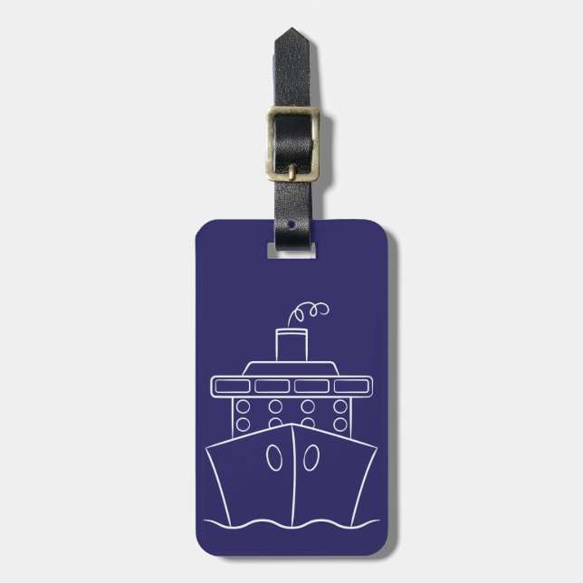 Cruise ship luggage tag (Front Vertical)