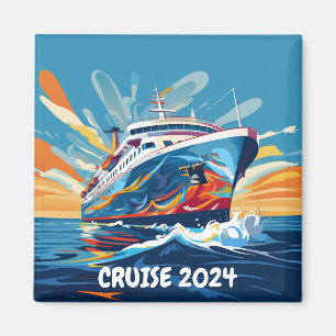 Cruise Ship Magnet Personalized