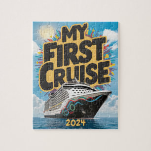 Cruise Ship My First Cruise Custom Jigsaw Puzzle