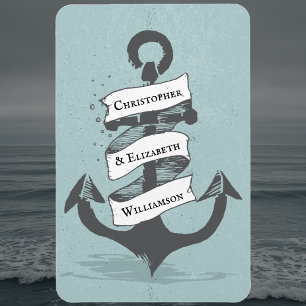 Cruise Ship Nautical Monogram Stateroom Door Magnet