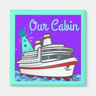 Cruise Ship Party Hat Stateroom Door Marker Magnet
