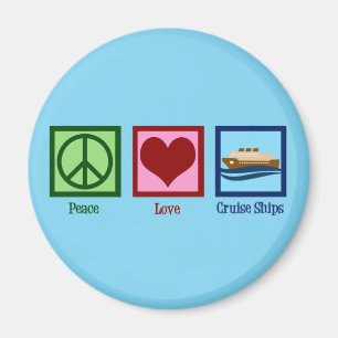 Cruise Ship Peace Love Cruises Magnet