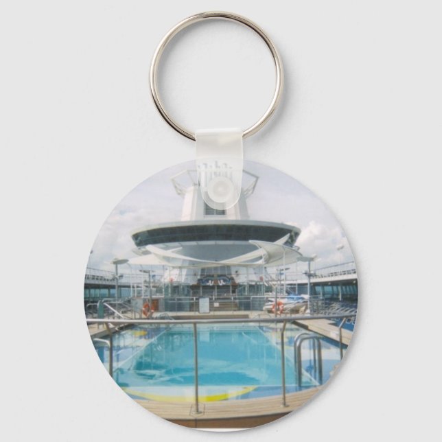 Cruise Ship Pool Keychain (Front)