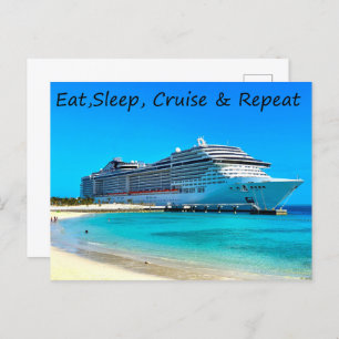 Cruise Ship Postcard