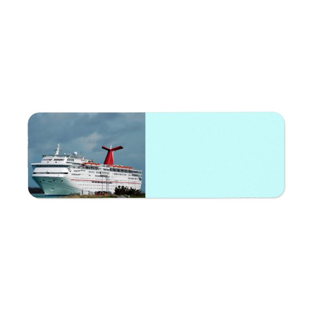 cruise ship return address label (Front)
