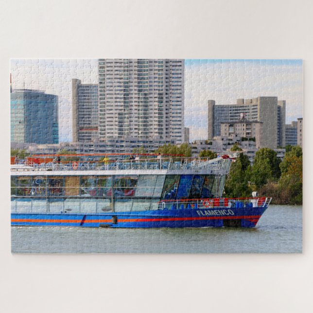 Cruise ship, River Danube, Vienna, Austria Jigsaw Puzzle (Horizontal)