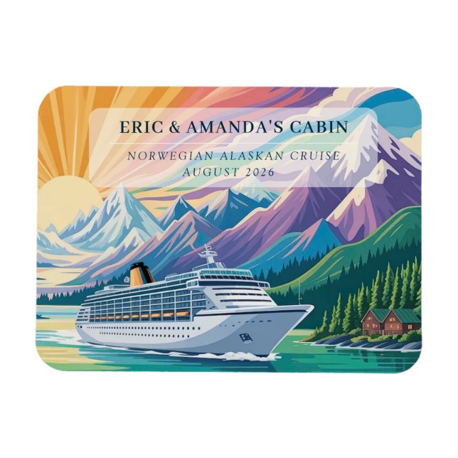Cruise Ship Stateroom Magnet (Horizontal)