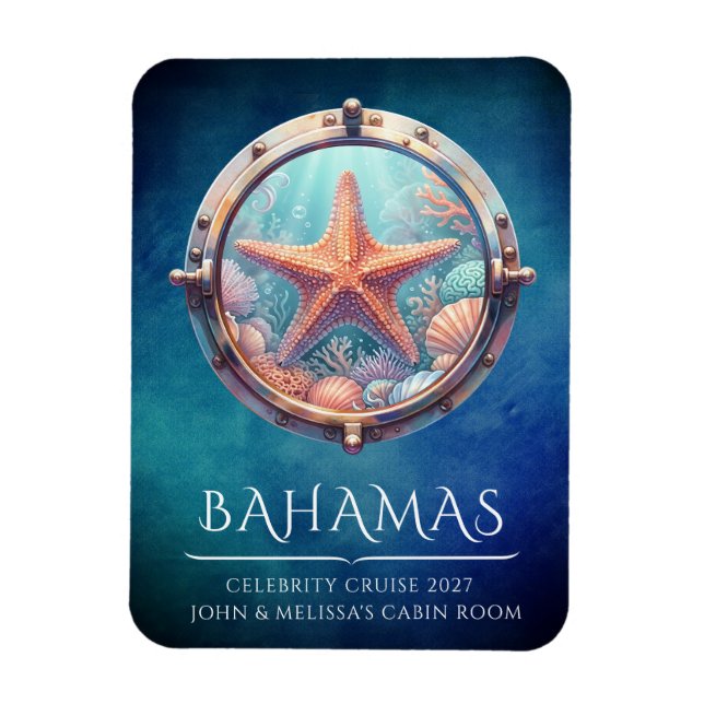 Cruise Ship Stateroom Magnet (Vertical)