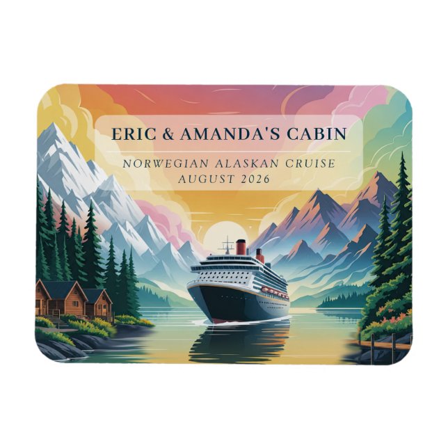 Cruise Ship Stateroom Magnet (Horizontal)
