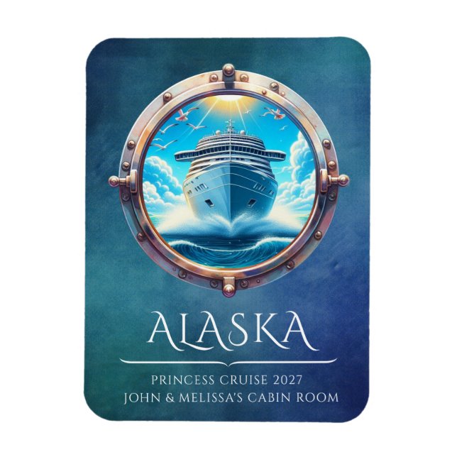 Cruise Ship Stateroom Magnet (Vertical)