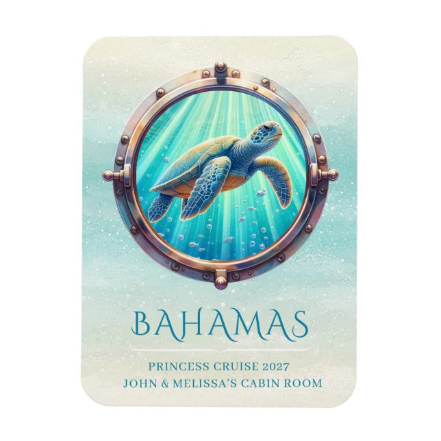 Cruise Ship Stateroom Magnet (Vertical)