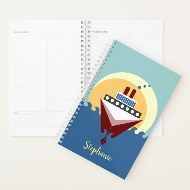 Cruise Ship Sunrise Custom Day Planner (Display)