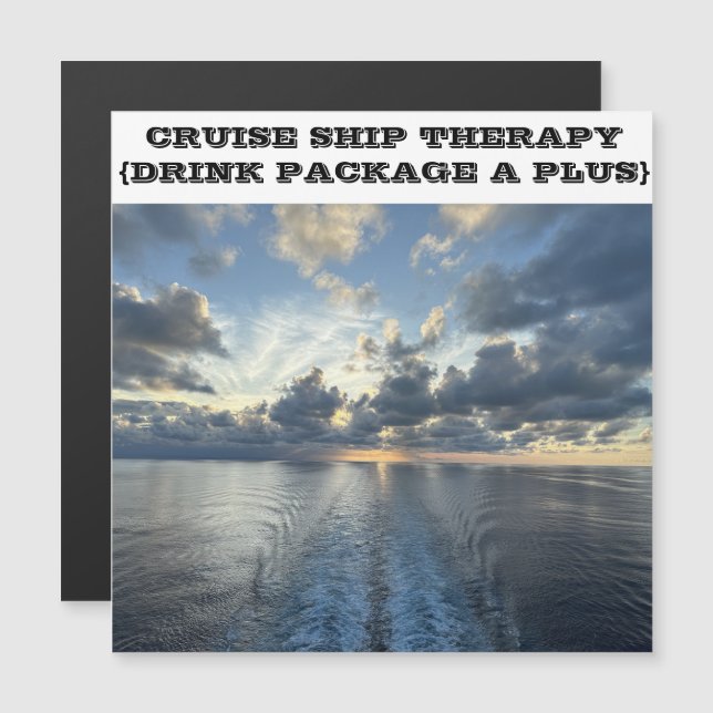 CRUISE SHIP THERAPY CRUISE DOOR MAGNET (Front/Back)