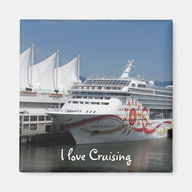 Cruise Ship Travel Magnet  (Front)