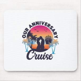 Cruise Ship Vacation Husnd Wife Marriage Anniversa Mouse Pad