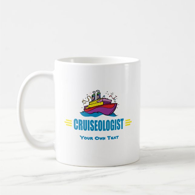 Cruise Ship Vacation Travel Agency Agent Cruising Coffee Mug (Left)