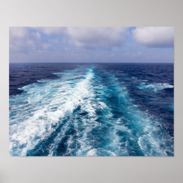 Cruise ship wake poster (Front)