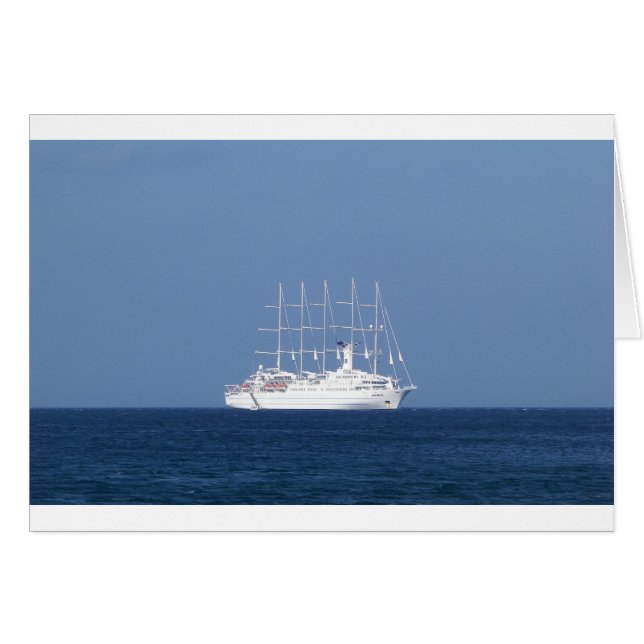 Cruise Ship With Sails (Front Horizontal)