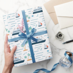Cruise Ship Wrapping Paper