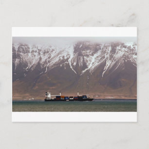 CRUISE SHIPS around SNOW MOUNTAINS America Postcard