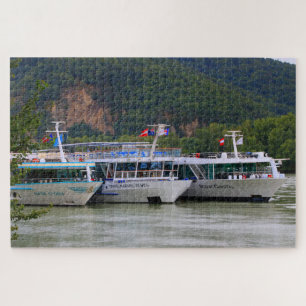 Cruise ships, River Danube, Austria Jigsaw Puzzle