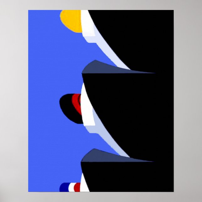 Cruise Ships Vintage Poster Ocean Liner (Front)