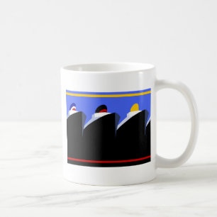 Cruise Ships Vintage Poster Ocean Liner Coffee Mug