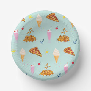  Cruise Snacks Pattern Paper Plate