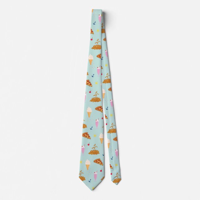 Cruise Snacks Pattern Tie (Front)