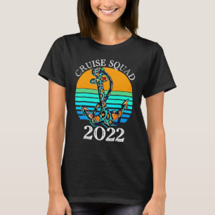 Cruise Squad 2022 Cowhide Leopard Anchor Cruising  T-Shirt