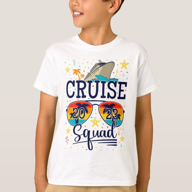Cruise Squad 2023 Cruising Vacation Boy T-Shirt (Front)