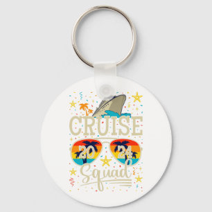 Cruise Squad 2024 Cruising Vacation Circle Key Ring