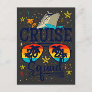 Cruise Squad 2024 Cruising Vacation Postcard