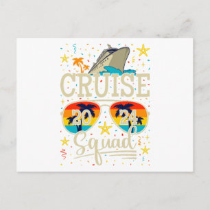 Cruise Squad 2024 Cruising Vacation Postcard