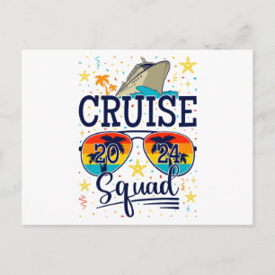 Cruise Squad 2024 Cruising Vacation Postcard