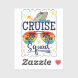 Cruise Squad 2024 Cruising Vacation Vinyl<br><div class="desc">Cruise Squad 2024 Cruising Birthday Vacation Funny Crew Graphic design Gift Custom-Cut Vinyl Sticker Classic Collection.</div>