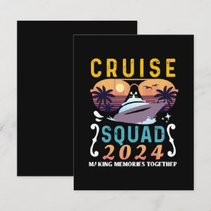 Cruise Squad 2024 Family Vacation Matching Group Enclosure Card