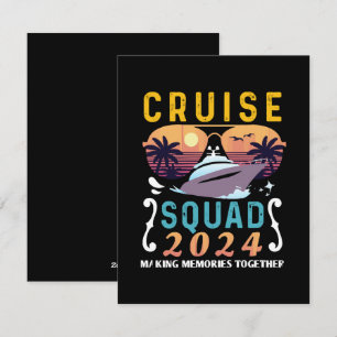Cruise Squad 2024 Family Vacation Matching Group Holiday Card