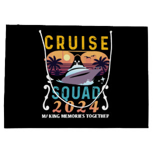 Cruise Squad 2024 Family Vacation Matching Group Large Gift Bag
