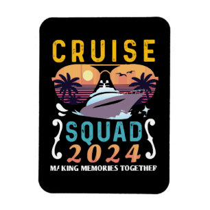 Cruise Squad 2024 Family Vacation Matching Group Magnet